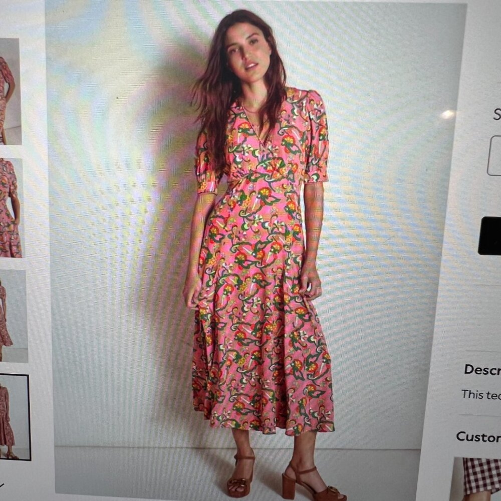 Boden Rosie Godet Tea Dress, size 8